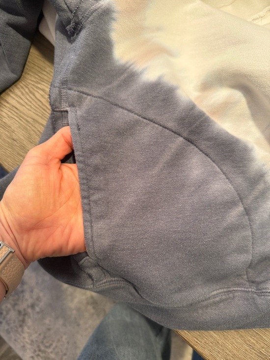 Free People Movement Tie-Dye Crewneck Sweatshirt White and Gray/Blue size small - Picture 6 of 6